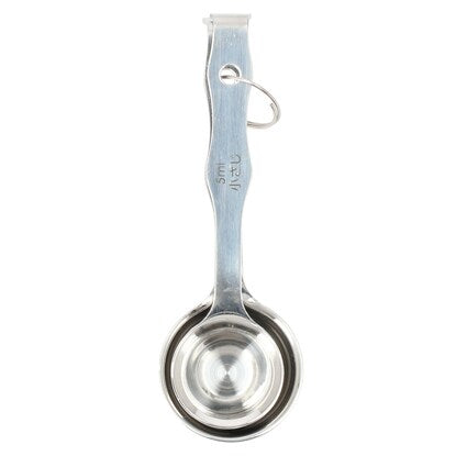 Stainless steel measuring spoon that can be placed anywhere