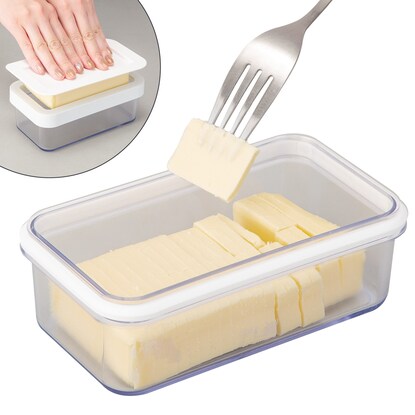 Airtight cuttable butter case