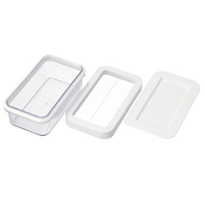 Airtight cuttable butter case