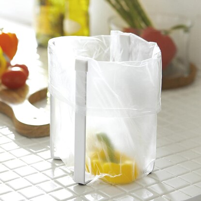 Plastic bag eco holder FLAT (WH)