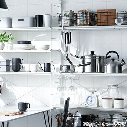 Under-cupboard kitchen tool hook (FLAT white)