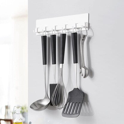 Magnetic kitchen tool hook (FLAT white) 