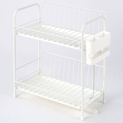 Dish drainer (2-tier slim PP-2S white)