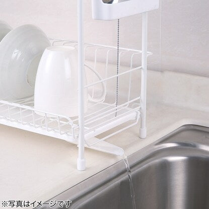 Dish drainer (2-tier slim PP-2S white)