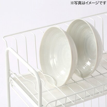 Dish drainer (2-tier slim PP-2S white)