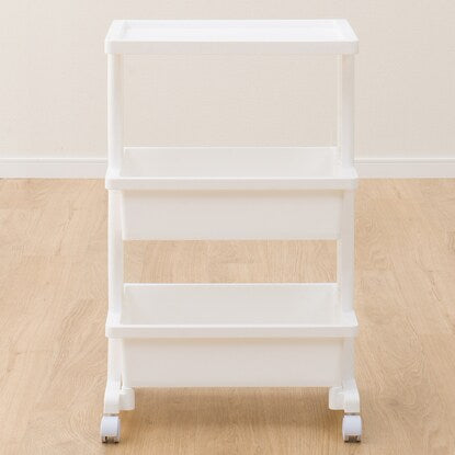 Lightweight and easy to assemble table wagon (3 tiers, white, JW21)