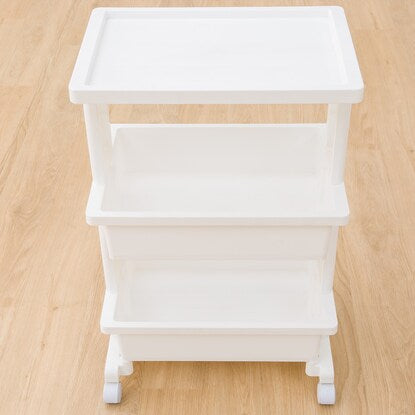 Lightweight and easy to assemble table wagon (3 tiers, white, JW21)