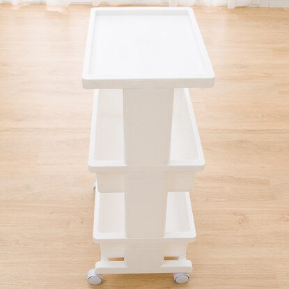 Lightweight and easy to assemble table wagon (3 tiers, white, JW21)