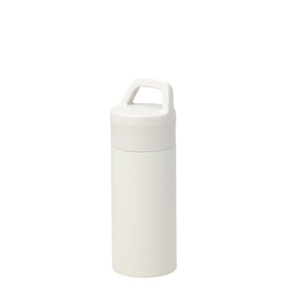 Stainless steel bottle with handle (360ml, white)