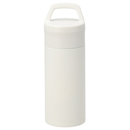 Stainless steel bottle with handle (360ml, white)