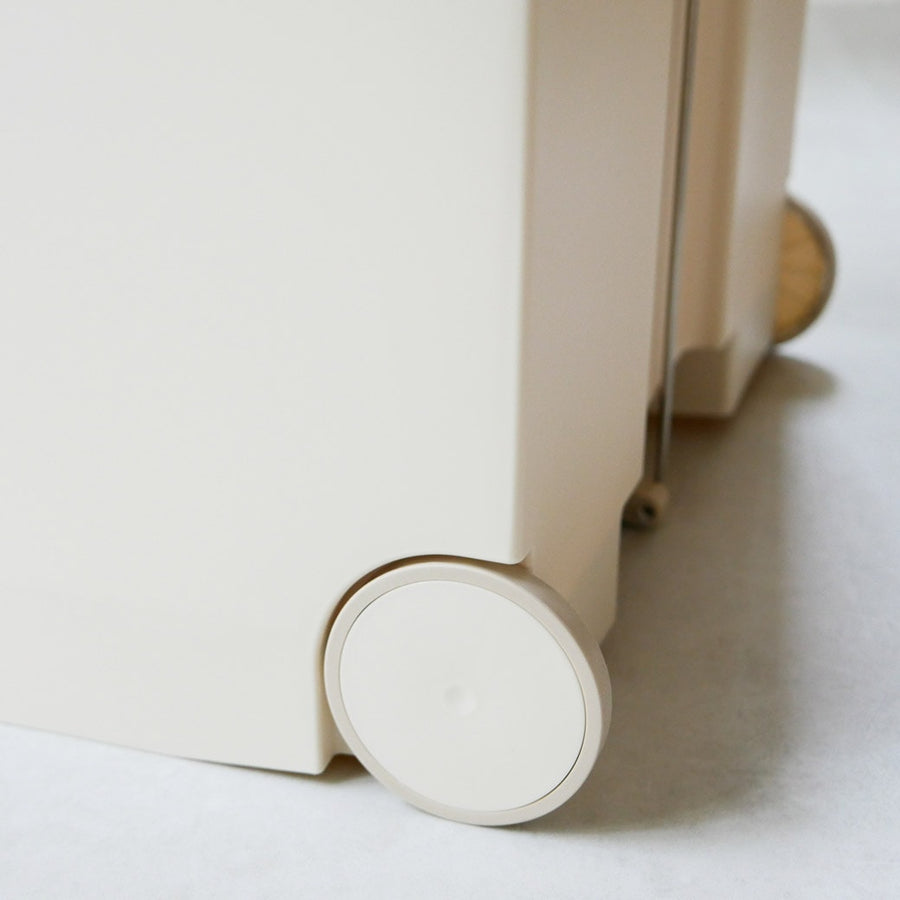 kcud Wide Pedal Pail A Beige