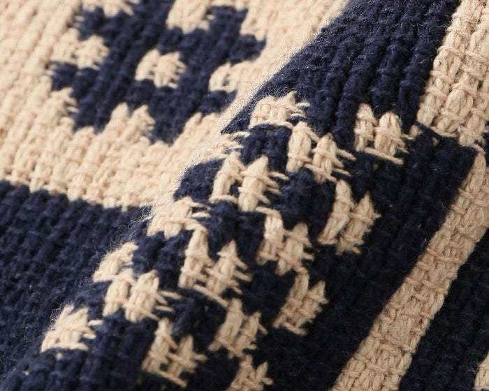 OVERSHOT RUG Navy/Ivory Overshot Rug