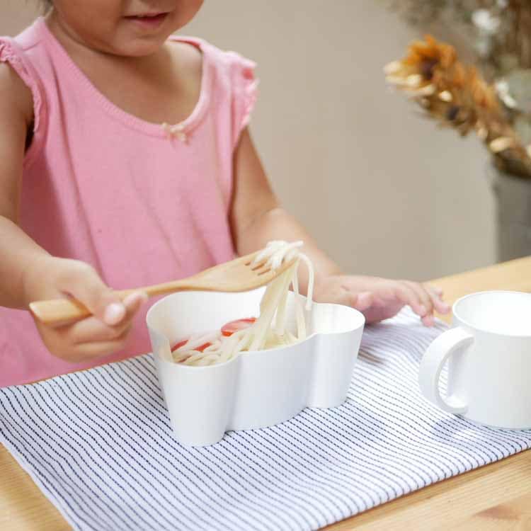 Kids Dish Bowl Bear Medium Gray