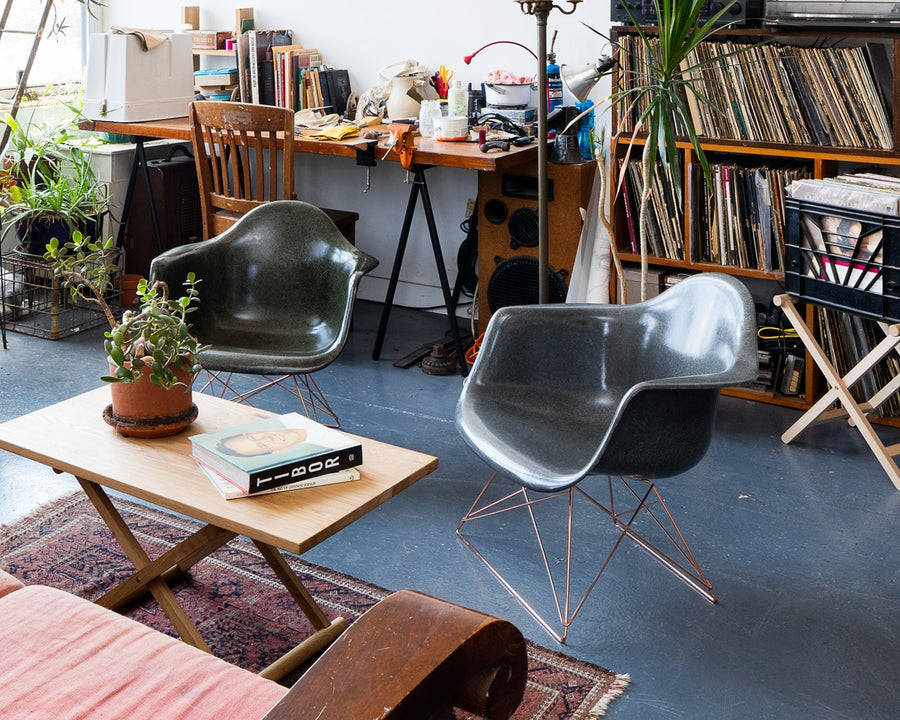 GS Fiberglass Arm Shell Chair by Modernica