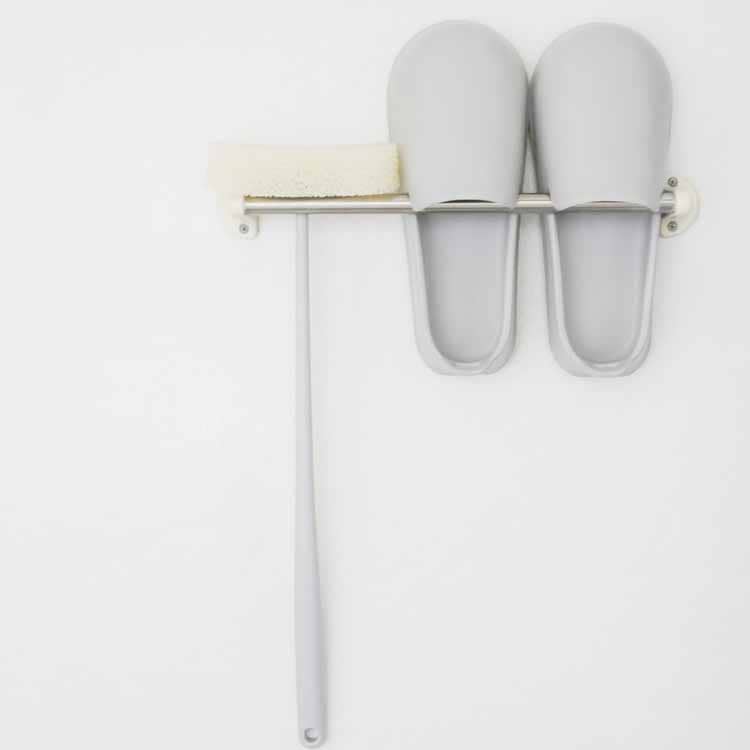 Bath sponge with handle, grey