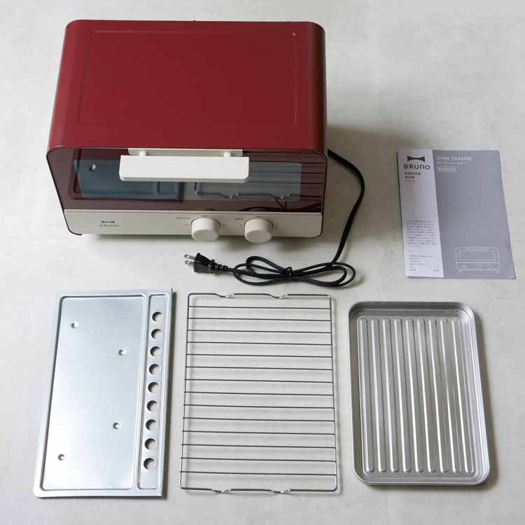 Red toaster oven
