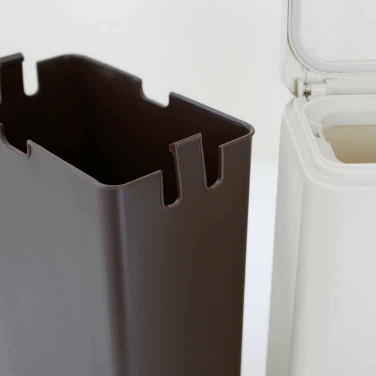 Tubelor Medium Flap Sealed Sanitary Trash Can, Sand White