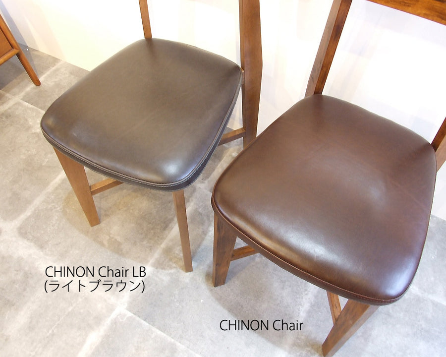 CHINON CHAIR LB Leather シノンチェアライトブラウン レザー
