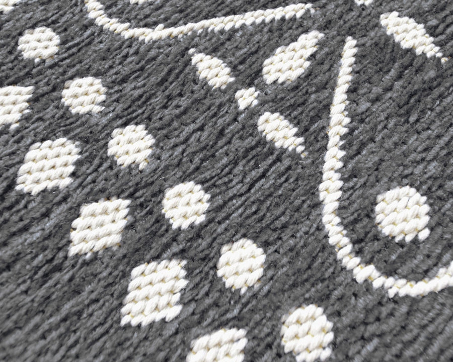Cross Bandana Rug Gray クロスバンダナラグ グレー 200×200cm