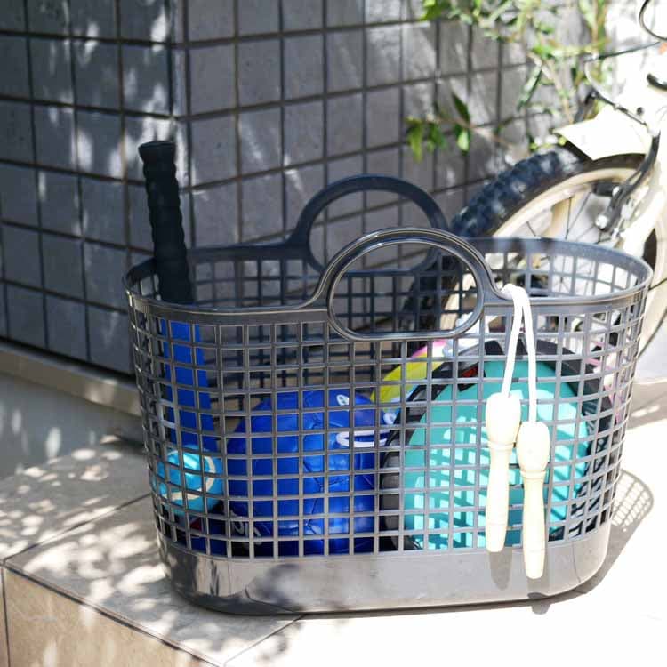 タウンバスケット グレー