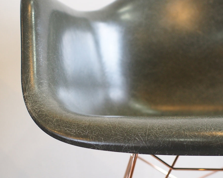 GS Fiberglass Arm Shell Rocker Chair by Modernica Elephant