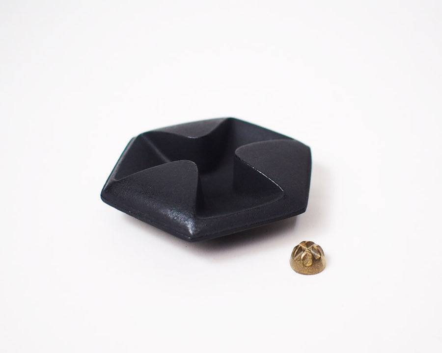 Nambu Ironware Hexagonal Incense Holder
