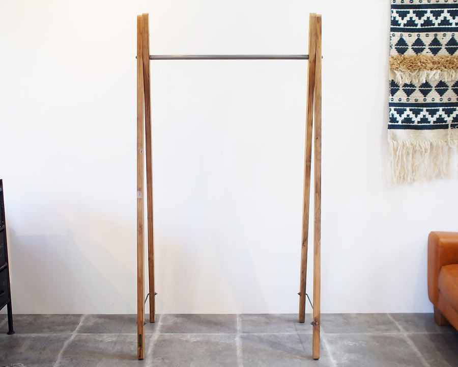 Teak Wood Garment Rack チークウッド ガーメントラック