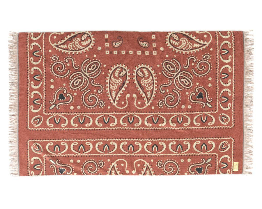 Cotton Pile Blanket Bandana RED Cotton pile blanket bandana red