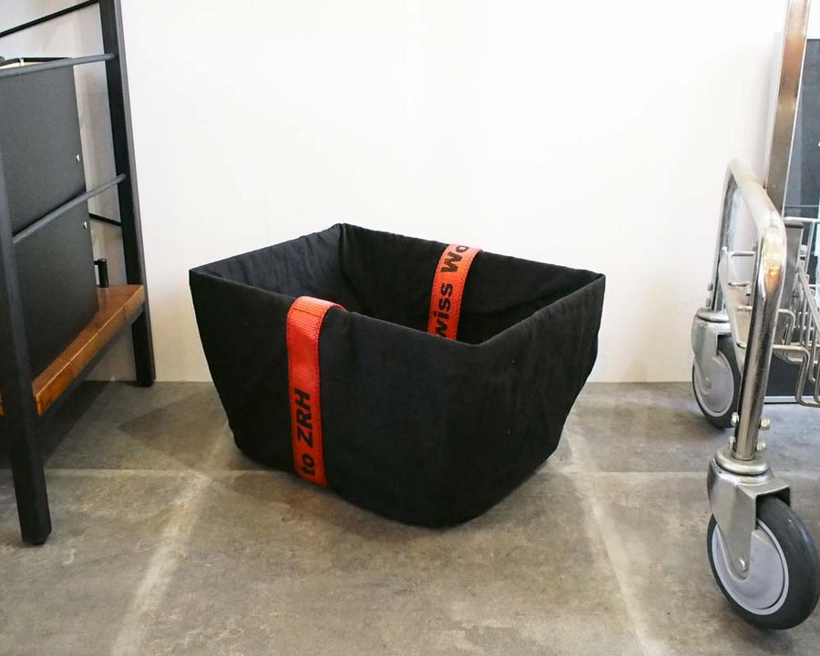 RECT. BASKET with VINTAGE POST OFFICE BAG