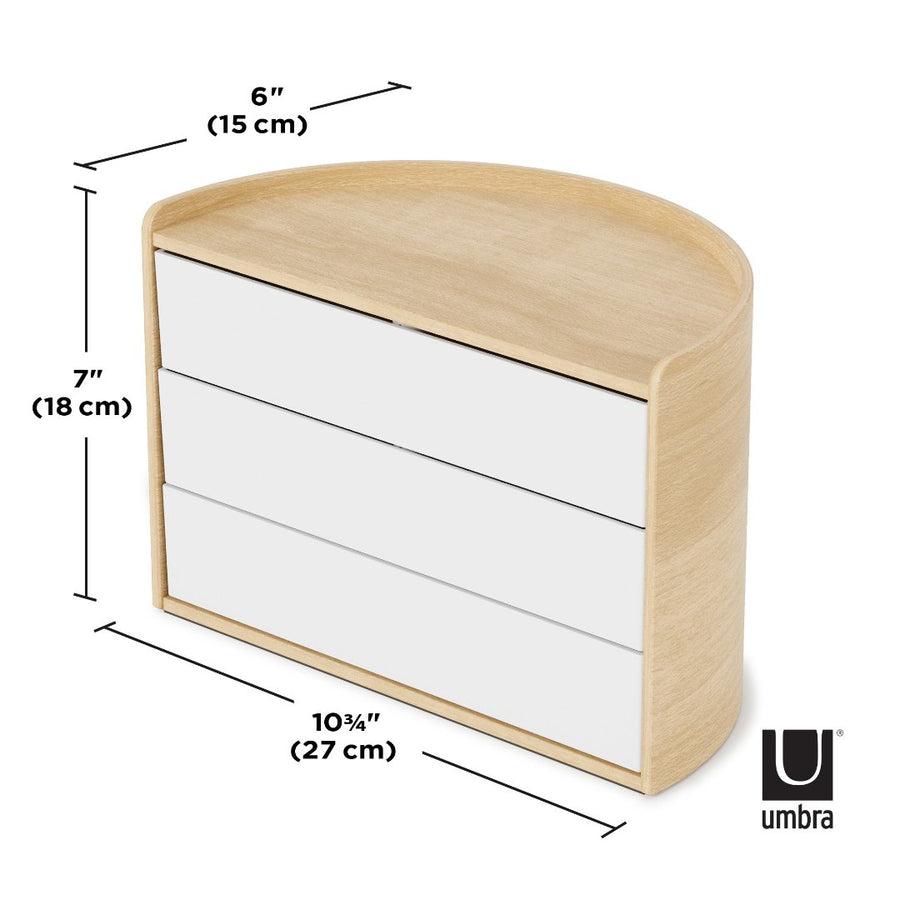 Moona Storage Box, White Natural