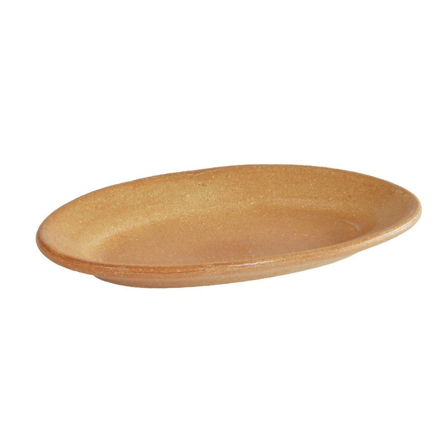 信楽オーバル 20cm 緋色
