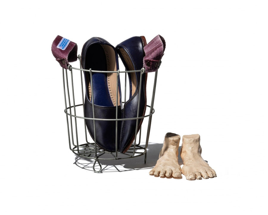 BELT HANDLE ROUND BASKET