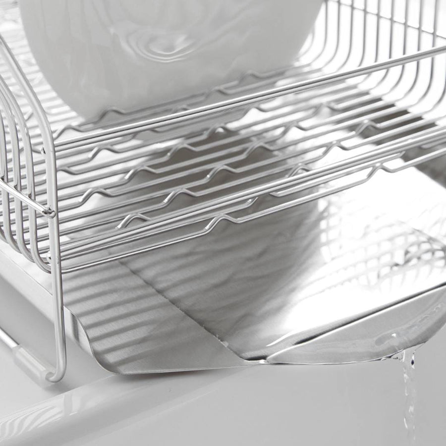 Hanauta Vertical Dish Drainer, Silver
