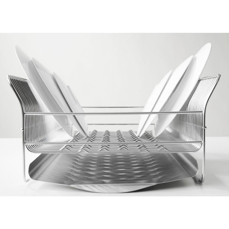 Hanauta Dish Drainer, Horizontal, Silver