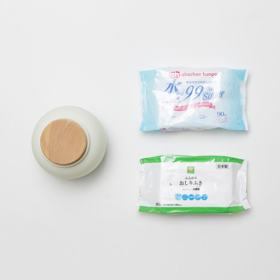Mochi Moco Wet Tissue Case, White