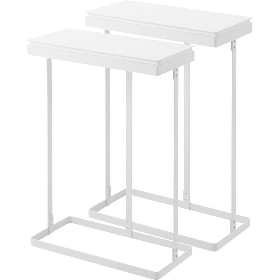 Tower Slim Lidded Garbage Sorting Bag Holder, 45L, Side Opening, Set of 2