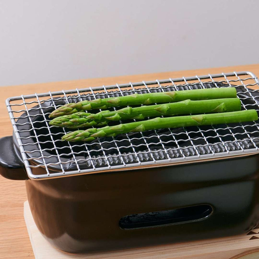 陶の炭火コンロ 角