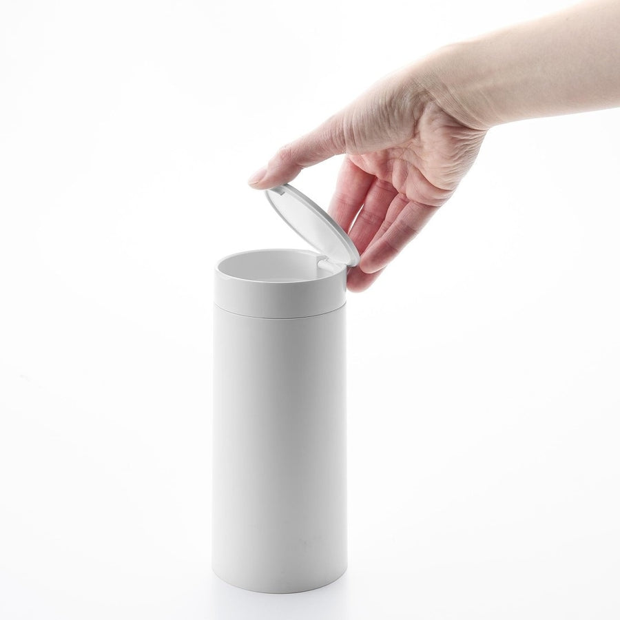 Tower Bottle-Shaped Trash Can with Lid