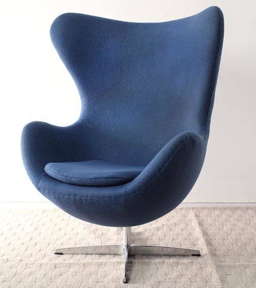 Nordic modern egg design living chair with cushion