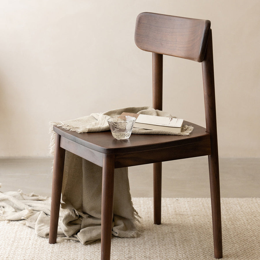 Walnut Classic Wood Dining Chair