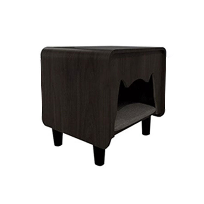Wooden cat-shaped cat house table