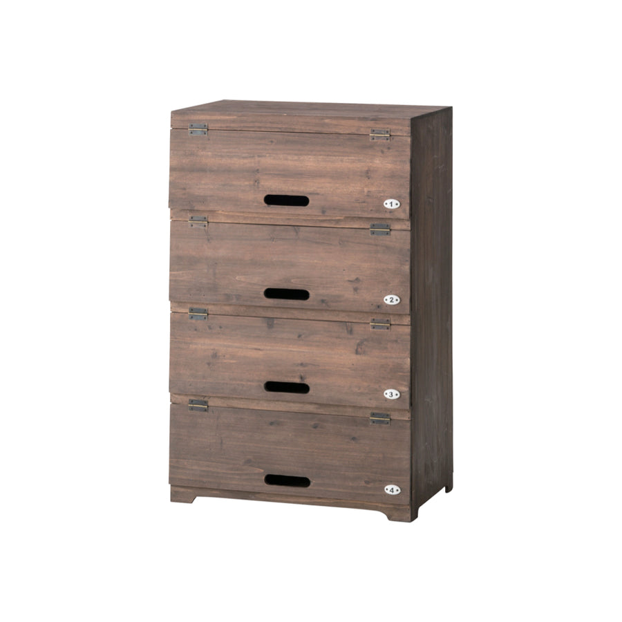 シューズラック ワイド ブラウン