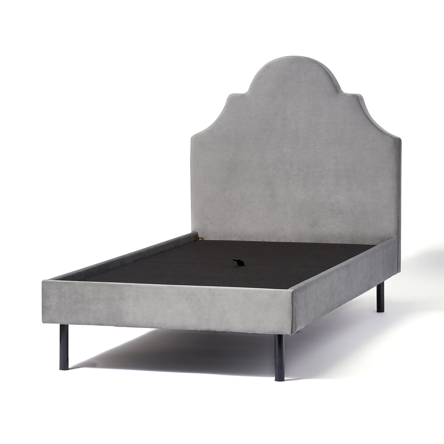 Brisa Bed Crown Single Grey