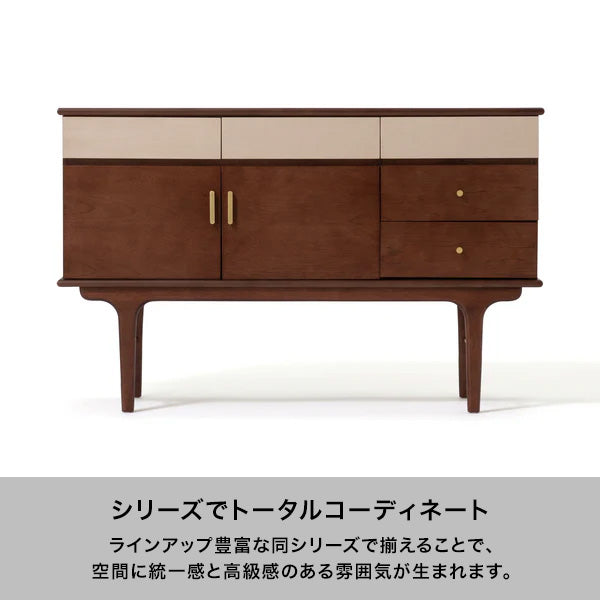 ノエティーク サイドボード ブラウン（W1200×H750）