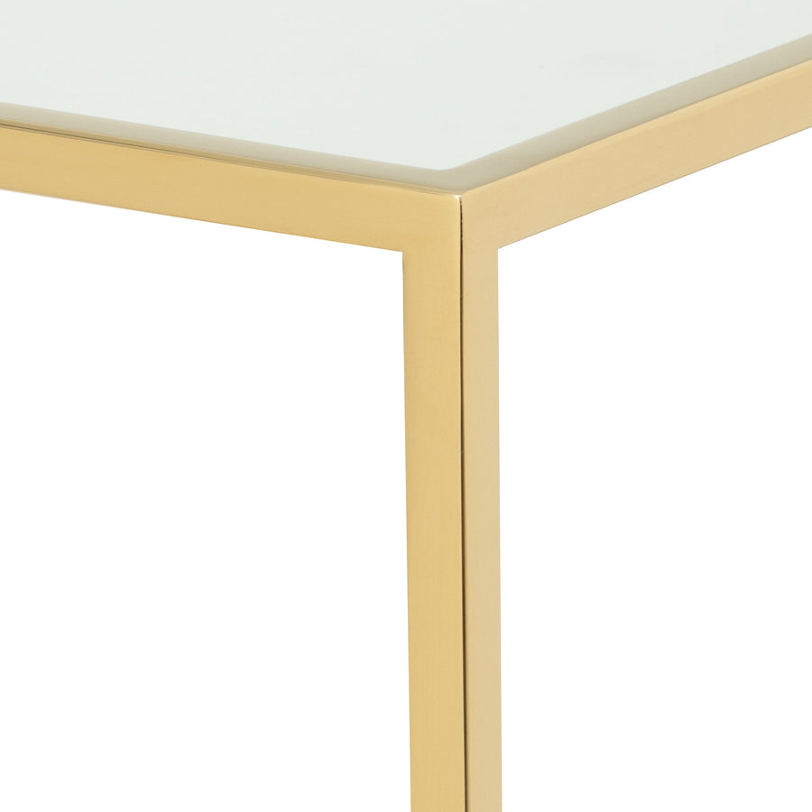 レーヌ ネストテーブル S クリア×ゴールド