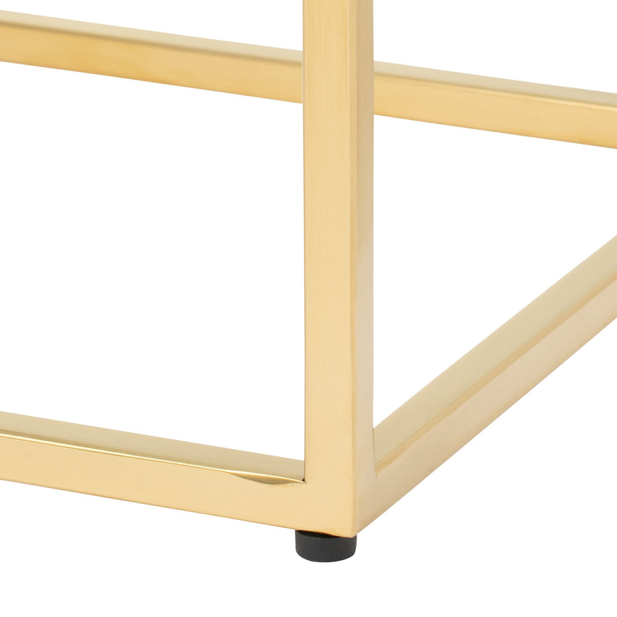 レーヌ ネストテーブル S クリア×ゴールド