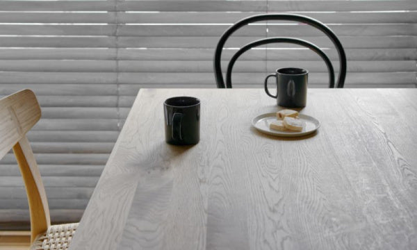 Order table 2100 Mizunara (Japanese oak) with soap, oil and urethane coating