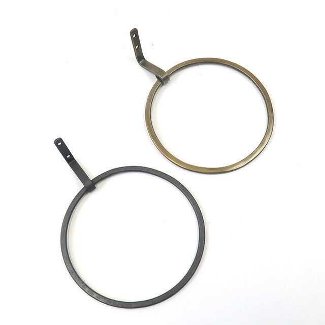 Iron towel hanger round (2 screws included) DIY