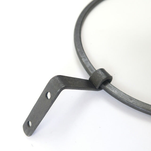 Iron towel hanger round (2 screws included) DIY