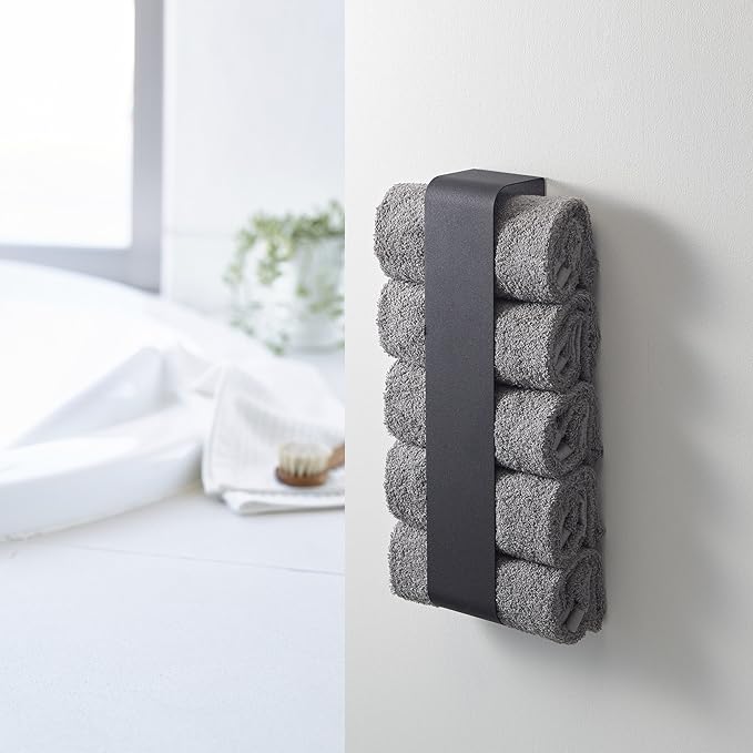 tower magnetic towel storage towel rack towel holder black